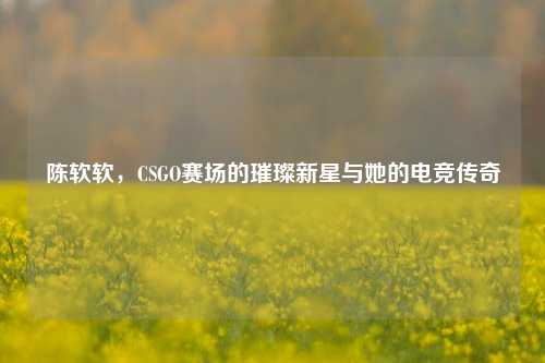 陈软软，CSGO赛场的璀璨新星与她的电竞传奇