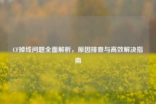 CF掉线问题全面解析，原因排查与高效解决指南